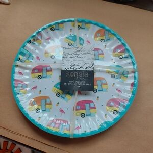 Kensie Colorful Camping Melamine Dining Set